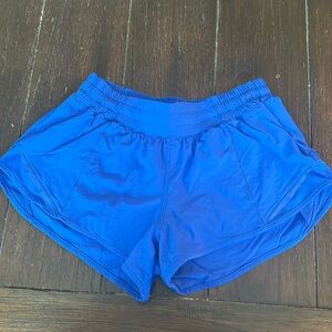 Lululemon blue running shorts size 8. 2” inseam